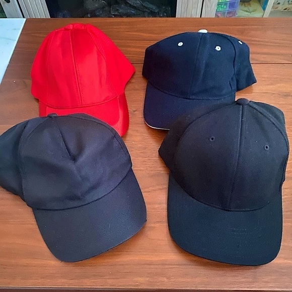 Other - Bundle of Four Solid Colored Racing Hats